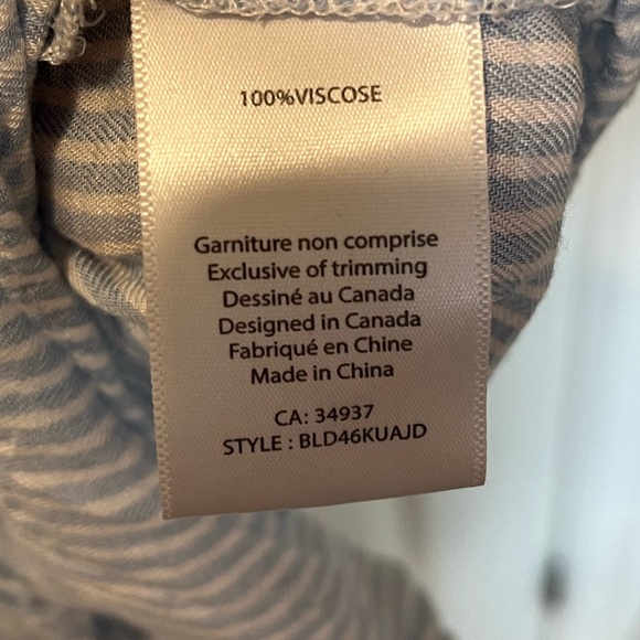 Blue Striped Button-Up Top - Picture 3 of 4